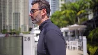 IBKÜL | MENS LONG SLEEVE ZIP MOCK NECK TOP