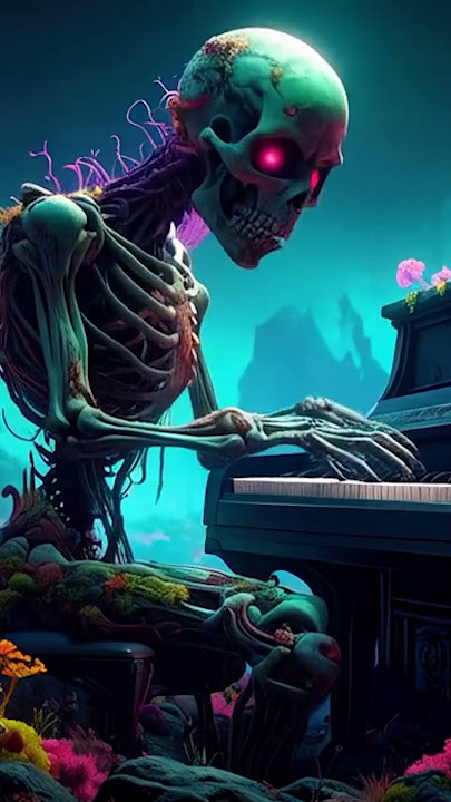 Skeleton plays Piano Metal #pianometal #pianomusic #metalinstrumental #skeleton