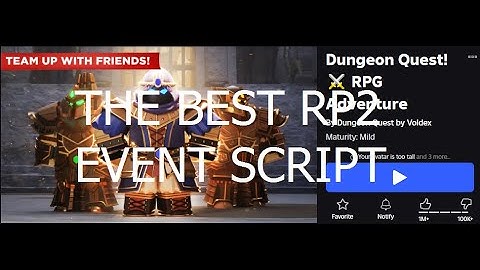 Roblox Dungeon Quest THE BEST UPDATED Ready Player 2 event script [Roblox Exploiting]