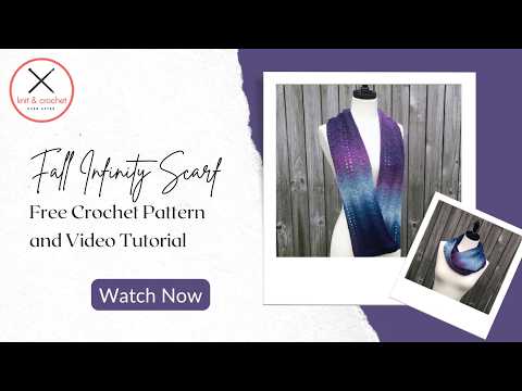 Fall Infinity Scarf Crochet Pattern | Free Crochet Tutorial