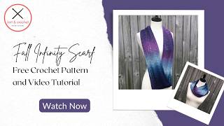 Fall Infinity Scarf Crochet Pattern | Free Crochet Tutorial