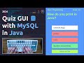 ASMR Programming - Quiz Game with MySQL Database - Java Beginner Project Tutorial