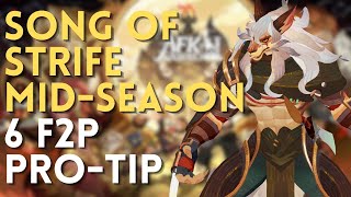 6 BEST F2P Mid-Season Pro-Tip! DO THIS NOW! Song Of Strife Mid-Season!【+42 AFK Journey Promo Codes】