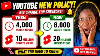 ‼️YOUTUBE BIG MONETIZATION B♡MBSH€LL👀//New Youtube Policy Update DOUBLE //Monetization Problem 2027🚫