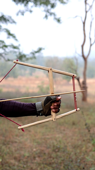 How To Make Bow And Arrow At Home #diy #craft #youtubeshorts #wood #bamboo