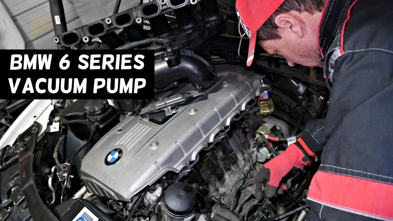 BMW E63 E64 BRAKE VACUUM PUMP LOCATION REPLACEMENT EXPLAINED. SPECIAL