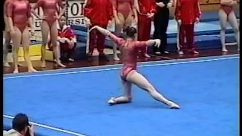 Caroline Fluhrer -2001 UCLA @ Stanford Floor Exerc...