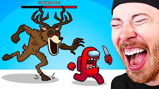 99 Nights In The Forest VS AMONG US *Funny Moment*