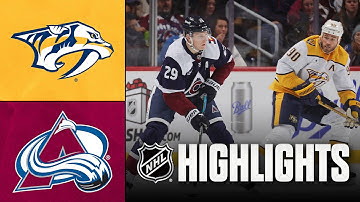 Predators vs. Avalanche | NHL Highlights | December 13, 2025