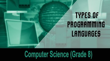 Computer science(Grade 8) : Introduction to Computers | Types of Programming Languages | Unit 3