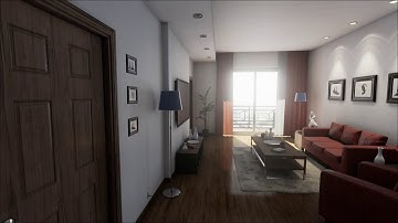 Very Small Appartment Unreal Engine demonstration 60 fps max settings