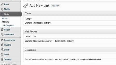 How to add links to your sidebar