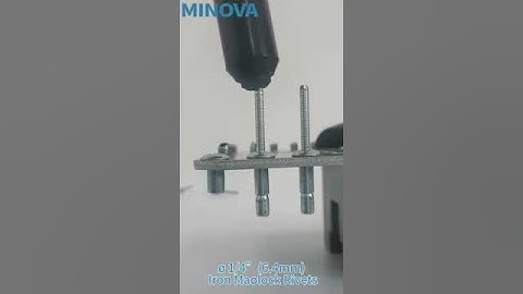 MINOVA Rivet Tool. (6.4mm (1/4") Iron Maolock Rivets) #rivet #relaxing #asmr #minovatool