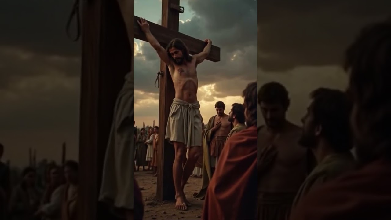 Jesus on the Cross ✝️ |Emotional Crucifixion Animation 