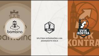 Highlights - Splitska Košarkaška Liga 2025/26 - Bambina : Uvik Kontra (21.03.2026)