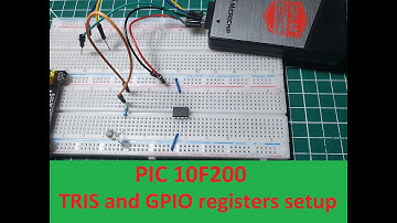 Programming PIC Microcontrollers using C Language. № 4 - 10F200, setting TRIS and GPIO registers