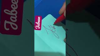 Jabeen Name Signature Style