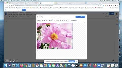 How to put a grid on a photo in Google Docs