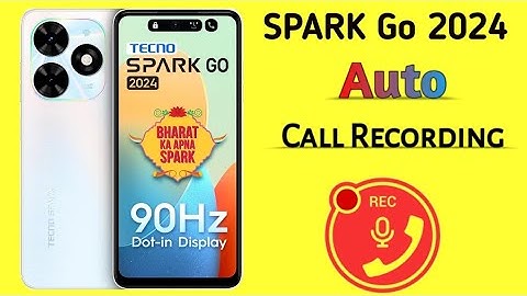 TECNO SPARK Go 2024 call recording setting