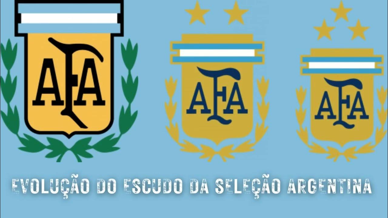 EVOLUÇÃO DO ESCUDO DA SELEÇÃO ARGENTINA 