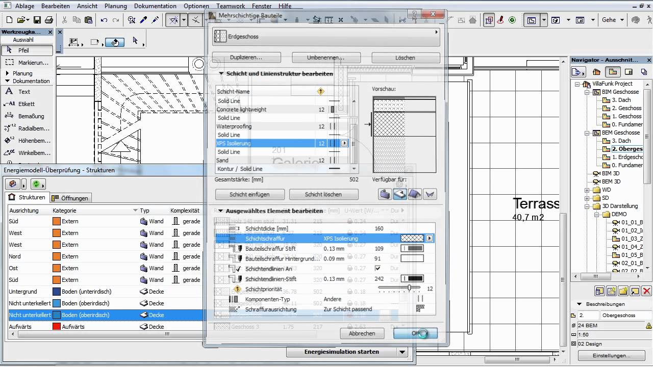 modells sneakers ArchiCAD 16 - Energiebewertung - 12 - Arbeit mit mehrschichtigen Strukturen und U-Werten