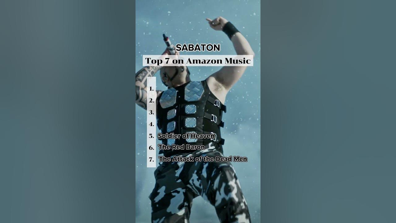Do you vibe with Amazon Music’s top 7 Sabaton songs or can you formulate a better top 7? 🤘#shorts