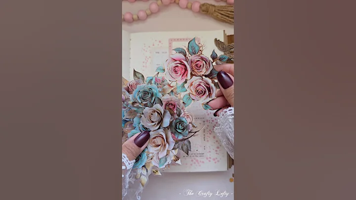 ASMR Aesthetic Journaling 🩷🩵 Pink & Cyan Journal #creativejournaling #shorts #asmr #journal