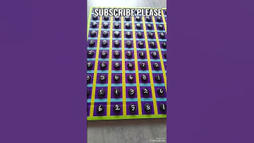 CARDBOARD CRAFT NUMBERS BORD