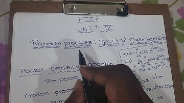 POWER SPECTRAL DENSITY