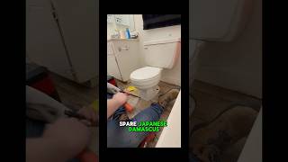 Removing a toilet that has been grouted into the ground and glued on straight onto the cement.