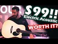 $99 Electric Acoustic Guitar Worth it? Jasmine JD-36CE First impressions