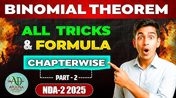 All Tricks & Formula | Binomial Theorem | Part - 2 | NDA(II)2025