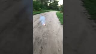 Half stick 🧨😎🎇 loud firecrackers/mine shell! #shorts #2025 #fireworks #pyro