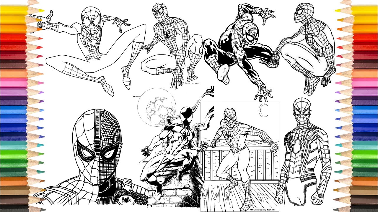 Spiderman Coloring Book: 40 Artistic Ilustrations for Kids of All Ages  (Unofficial Coloring Book) a book by Spiderman Coloring Book