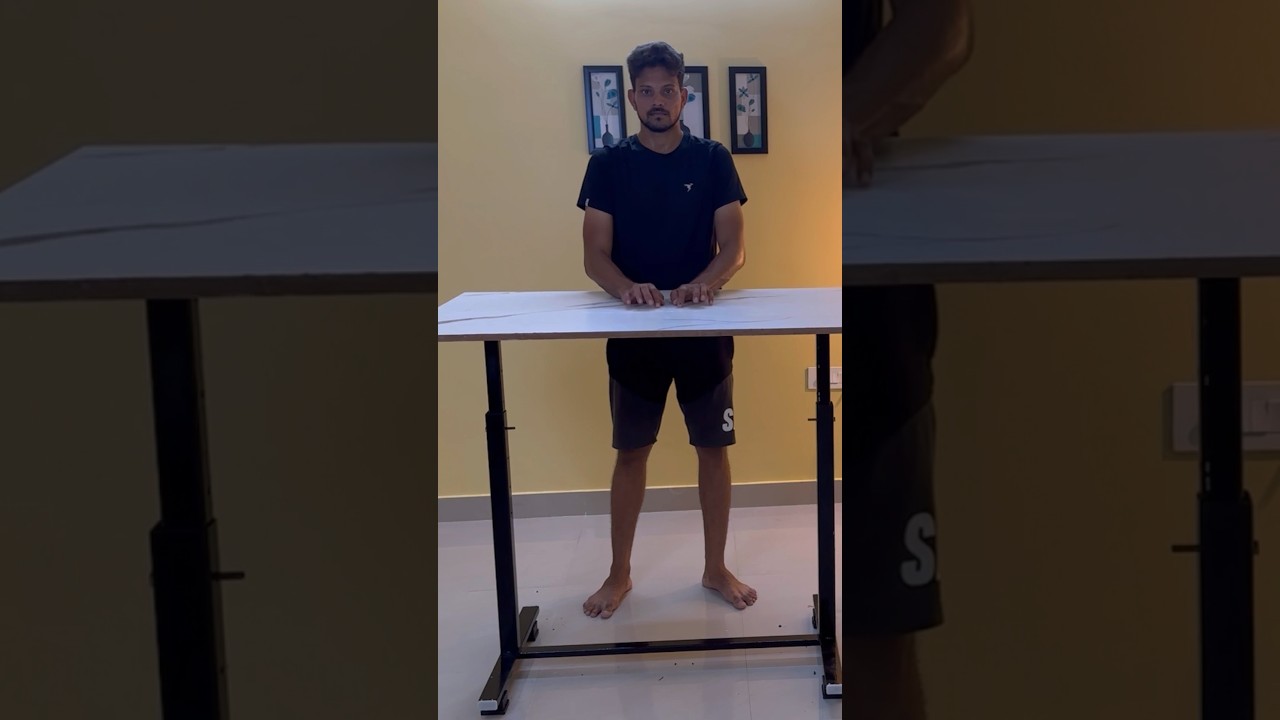 Built a Height Adjustable Table at home 