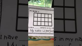 Letters in my name worksheet