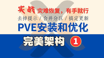 零门槛 PVE，实战灾难恢复！去除无订阅提示，合并磁盘分区，搞定更新，虚拟化，完美架构1