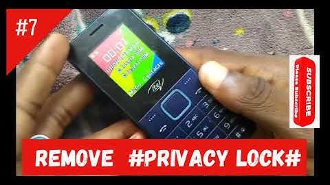 how to remove privacy lock in all phones  without using pc   *#0#