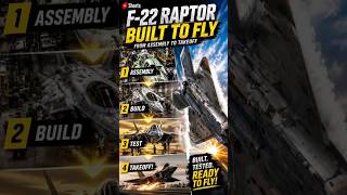 🚀 F-22 Raptor: From Assembly to Takeoff in 60 Seconds! ✈️🔥 #Shorts