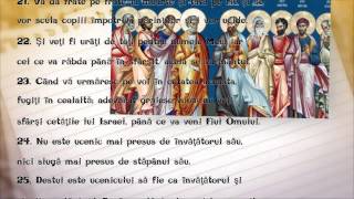 Matei Cap 10  Biblia Ortodoxa Lectura Pr  Mircea Stoleriu