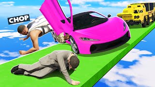 GTA 5 CHOP AND FROSTY DESTROY EACH OTHER IN CARS VS RUNNERS