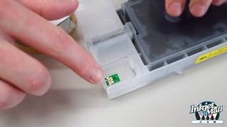 InkjetMall.com - Replacing chips on Epson 4000 7600 9600 Refillable Cartridges