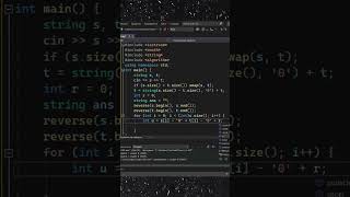 How to sum natural big numbers up to 10^100000 in c++ #Shorts #programming #cpp