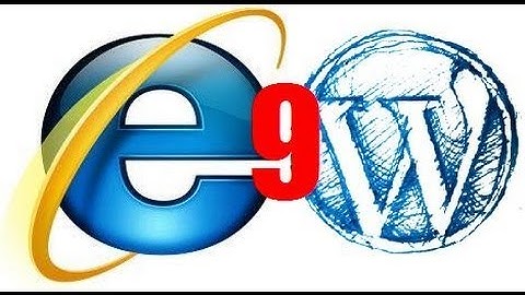 Solve Wordpress Errors With Internet Explorer