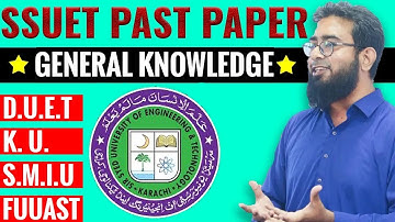 SSUET Past Papers (General Knowledge Section)