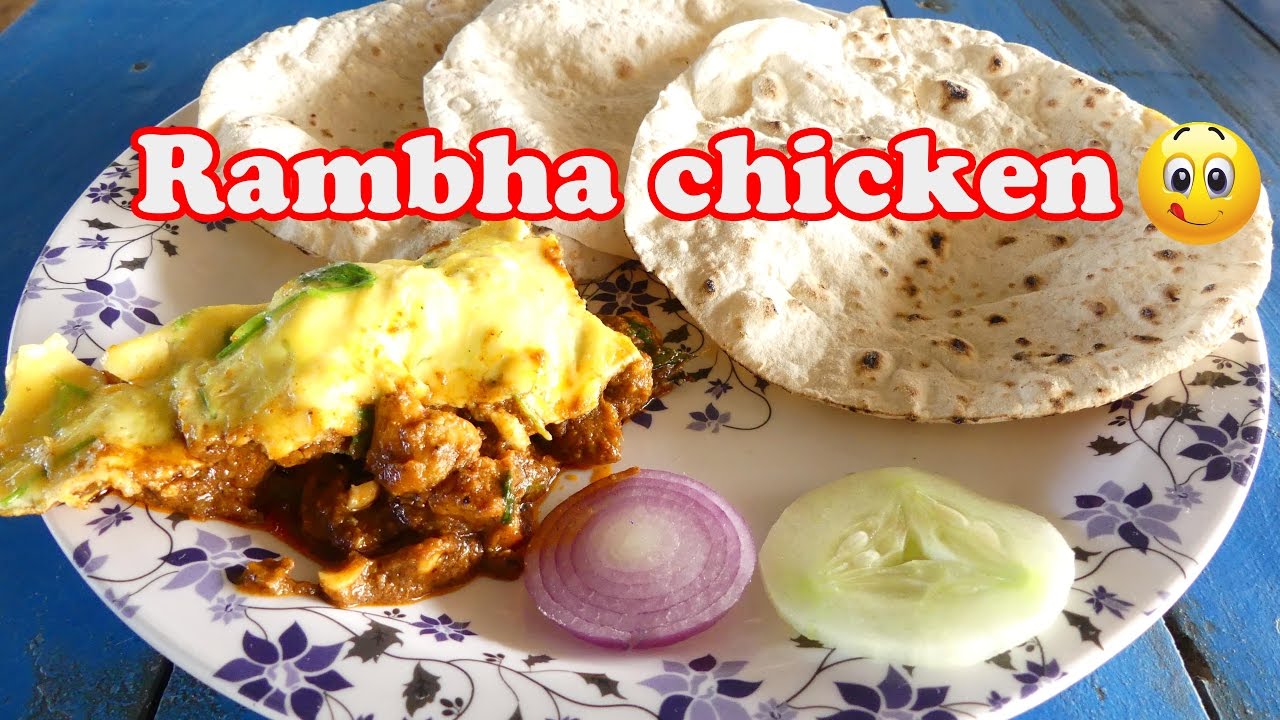 Rambha chicken | Famous Food in Highway Dabhas | chicken recipe | pulka | APPLE STREET FOOD