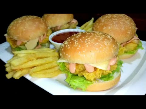 Zinger Burger Crispy Chicken Burger Chef Faisal 