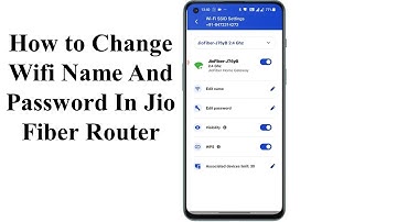 How To Change Wifi Name And Password In Jio Fiber Router