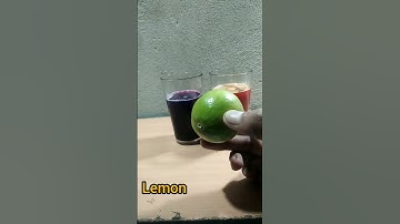 Simple Scince Experiment with lemon + turmeric + detergent #shorts #crazy #science