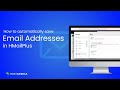 How to Automatically save Email Addresses in HMailPlus